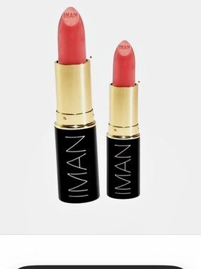 2 New IMAN Luxury Moisturizing Lipstick in the color Hot